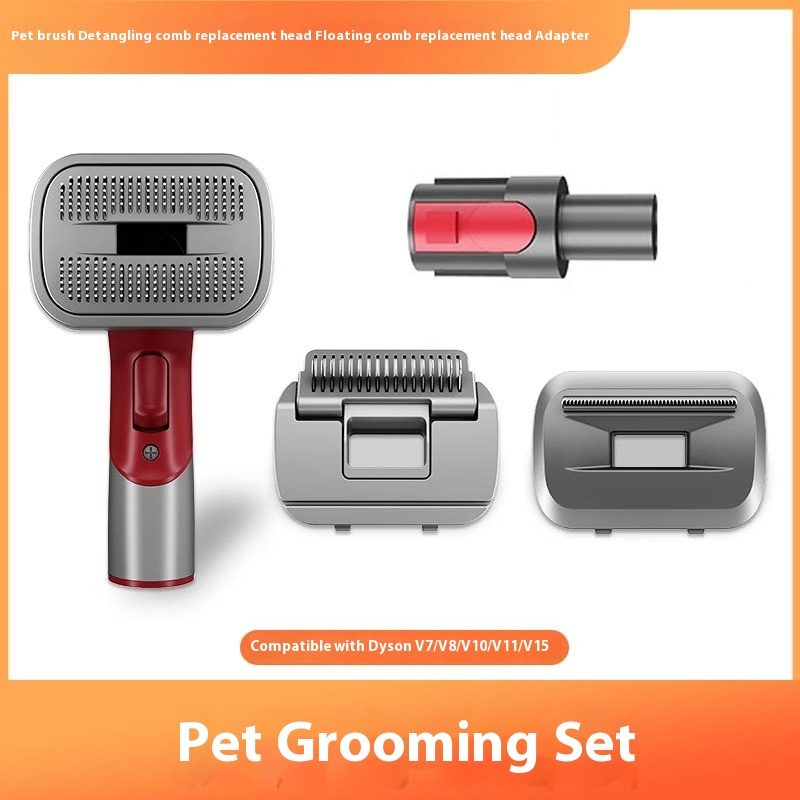 Dog Grooming Brush & Hair Vacuum Set