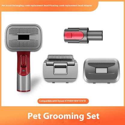 Dog Grooming Brush & Hair Vacuum Set