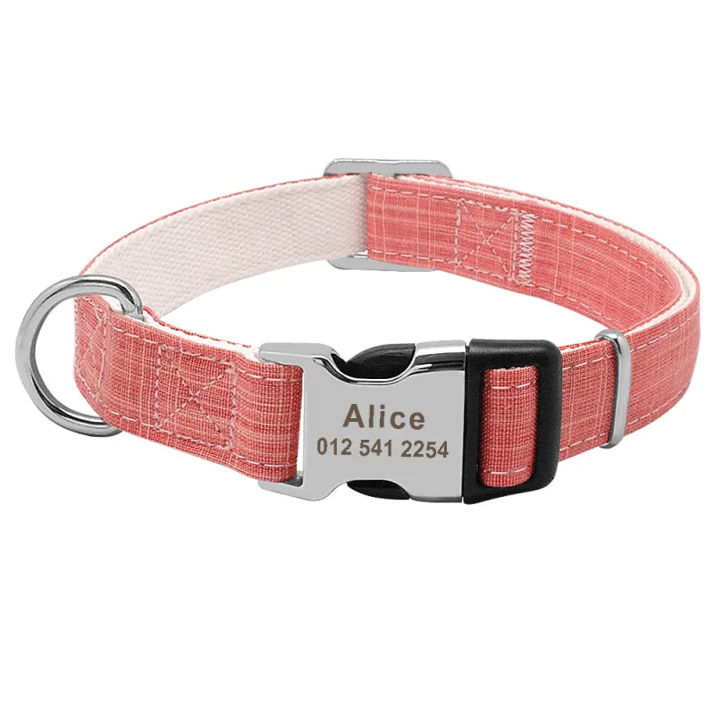 Customizable Dog Collar with Tag