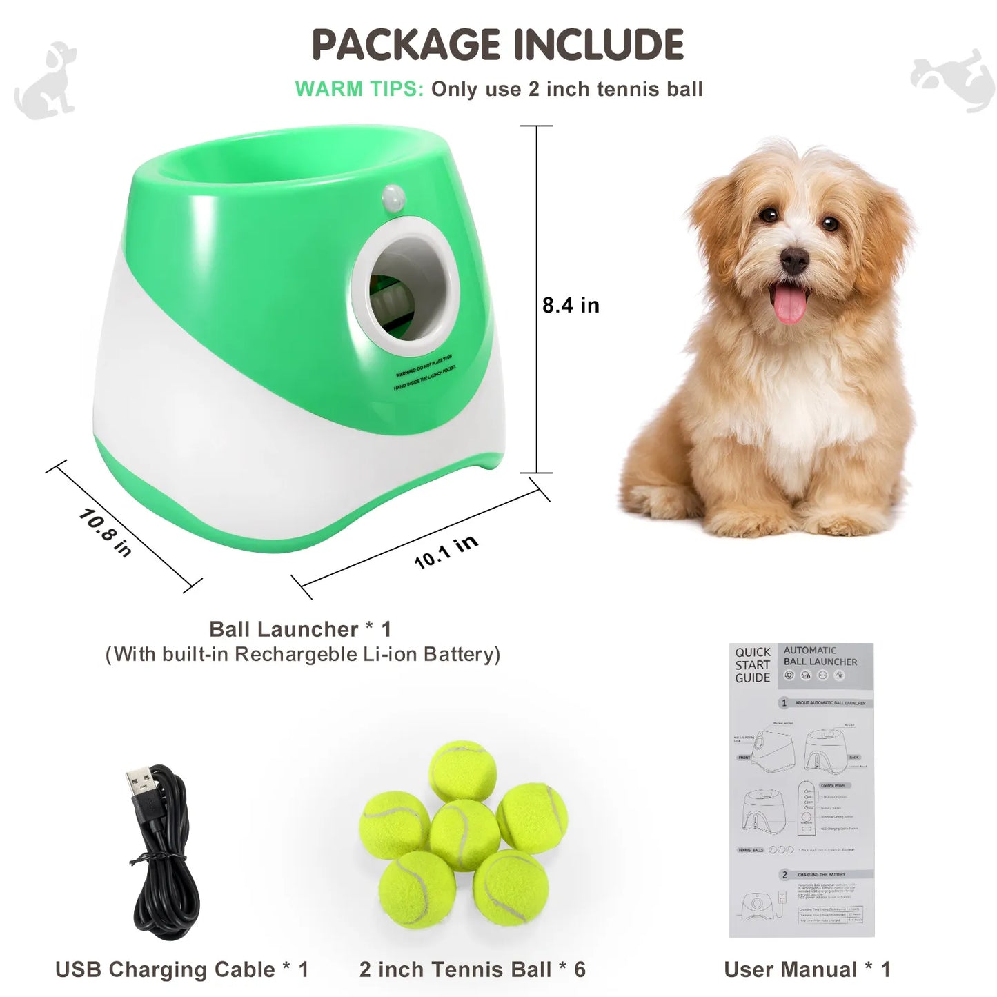 Automatic Dog Tennis Ball Launcher