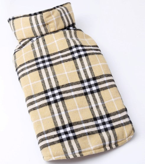 Plaid Dog Winter Coat