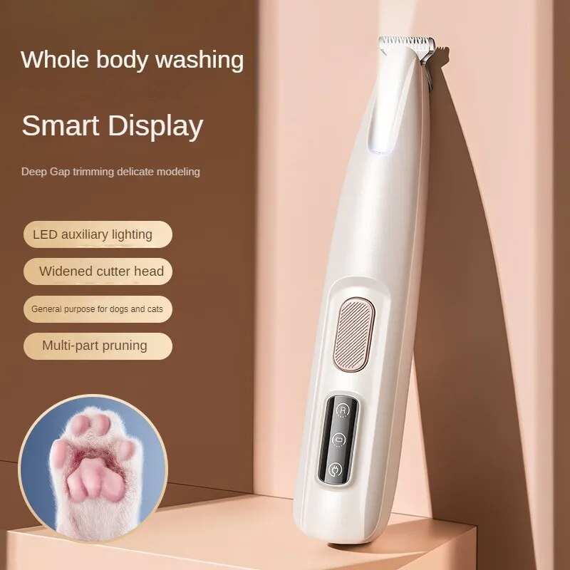 Smart Display LED Dog Paw Trimmer