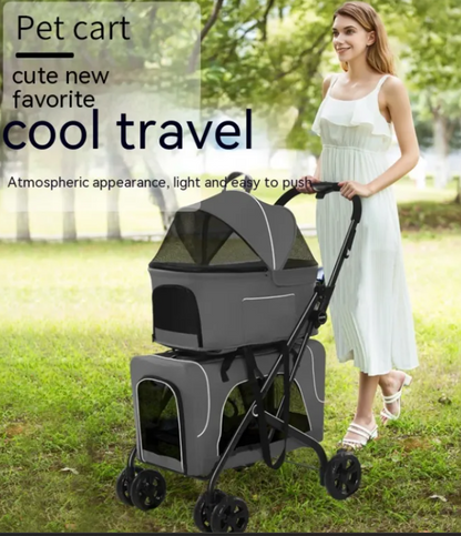 Lightweight Folding Pet Stroller