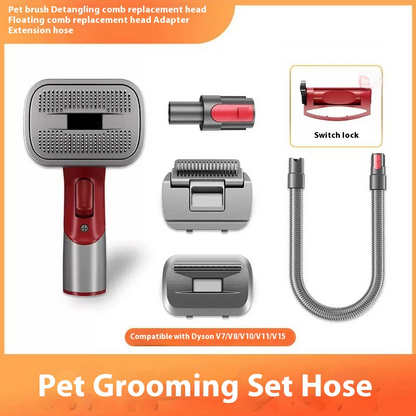 Dog Grooming Brush & Hair Vacuum Set
