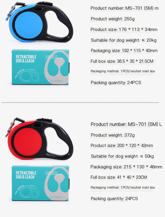 Heavy-Duty Retractable Dog Leash
