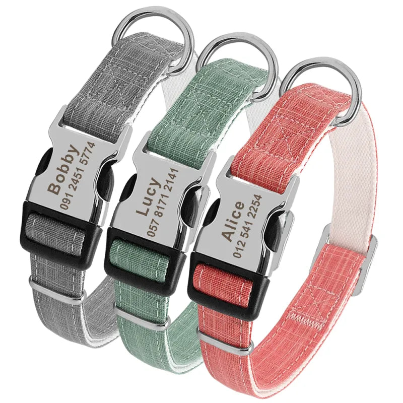 Customizable Dog Collar with Tag