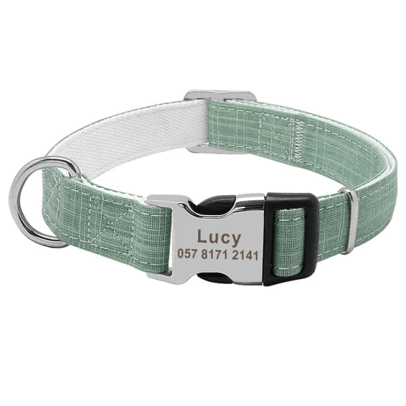 Customizable Dog Collar with Tag