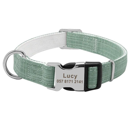 Customizable Dog Collar with Tag