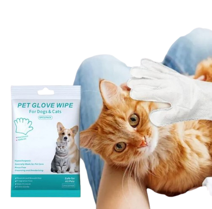 Dog Cleaning Gloves & Wipes