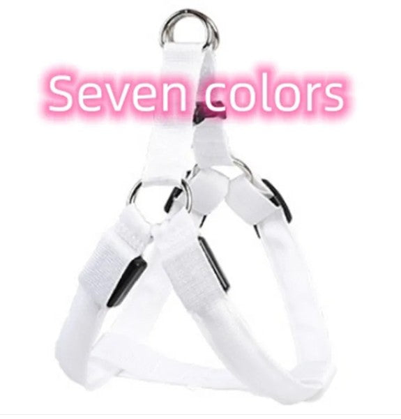 LED Luminous Dog Chest Harness