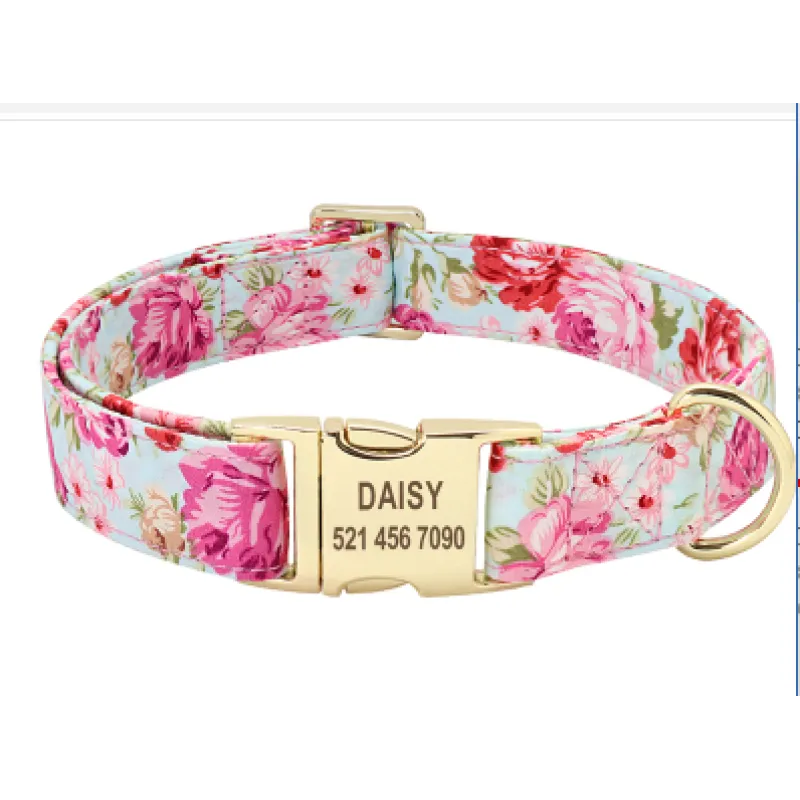 Customizable Dog Collar with Tag
