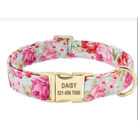 Customizable Dog Collar with Tag