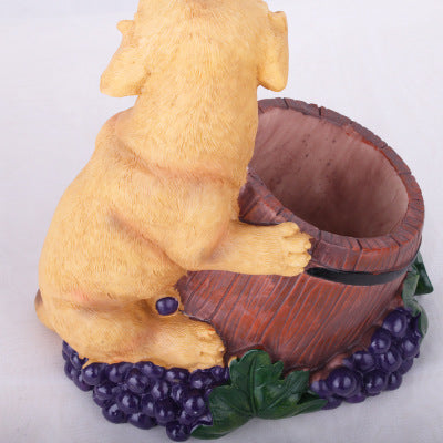 Dog Wine Bottle Stand