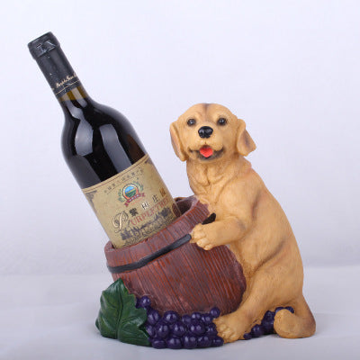 Dog Wine Bottle Stand