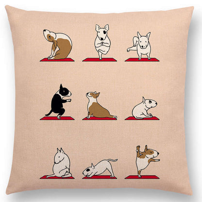 Dog Yoga Pose Pillowcase