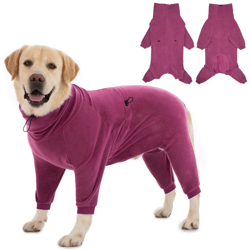 Axcimond Cozy Dog Jacket Winter Full Body Dog Coat Warm Dog Sweater Fleece Dog Pajamas Pet Clothing Dog Fleece Jumpsuit Dog Thermal Jacket Dog Winter Coat for Small Medium Large Dogs Fleece Dog Onesie