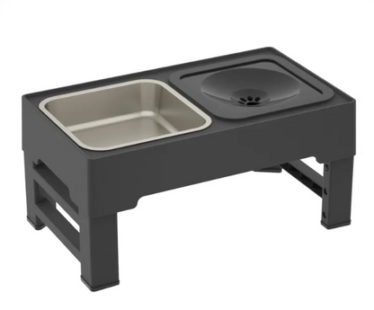 Adjustable Height Dog Feeding Bowl Stand