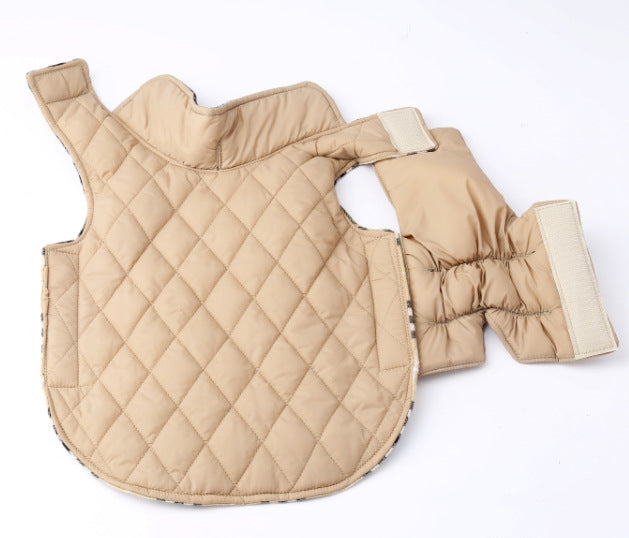 Plaid Dog Winter Coat