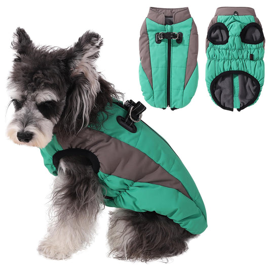 Gyuzh Dog Coat with Harness - Waterproof Jacket