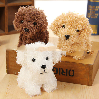 Teddy Dog Plush Keychain