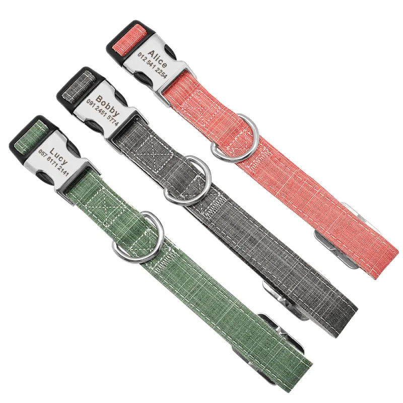 Customizable Dog Collar with Tag