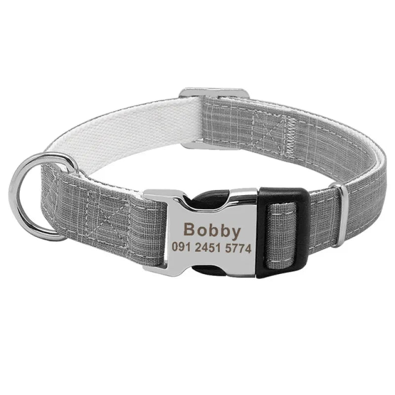 Customizable Dog Collar with Tag