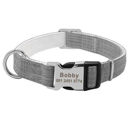 Customizable Dog Collar with Tag