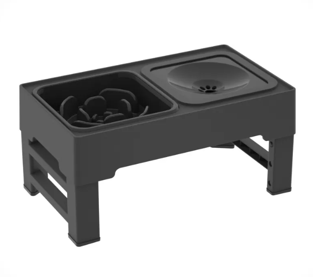 Adjustable Height Dog Feeding Bowl Stand