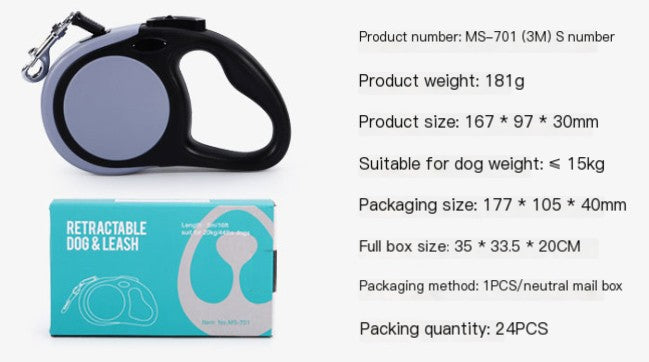 Heavy-Duty Retractable Dog Leash