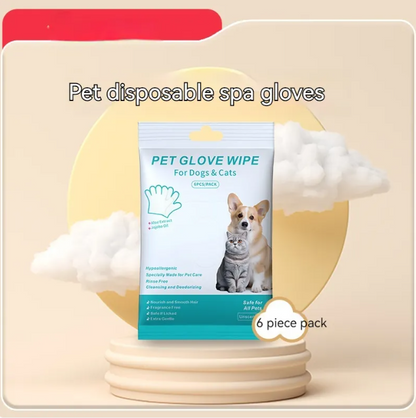 Dog Cleaning Gloves & Wipes