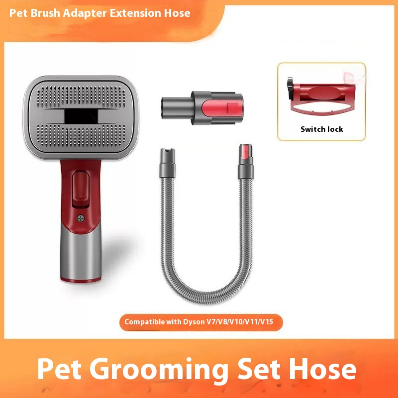Dog Grooming Brush & Hair Vacuum Set
