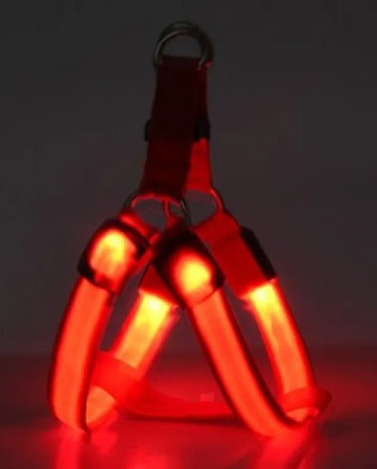LED Luminous Dog Chest Harness